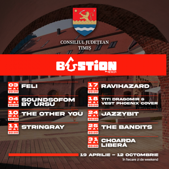 Muzica live la Bastion: Feli deschide seria concertelor din luna mai
