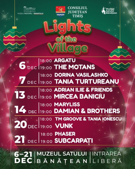 Singurul patinoar gratuit din Timișoara se deschide la „Lights of the Village”